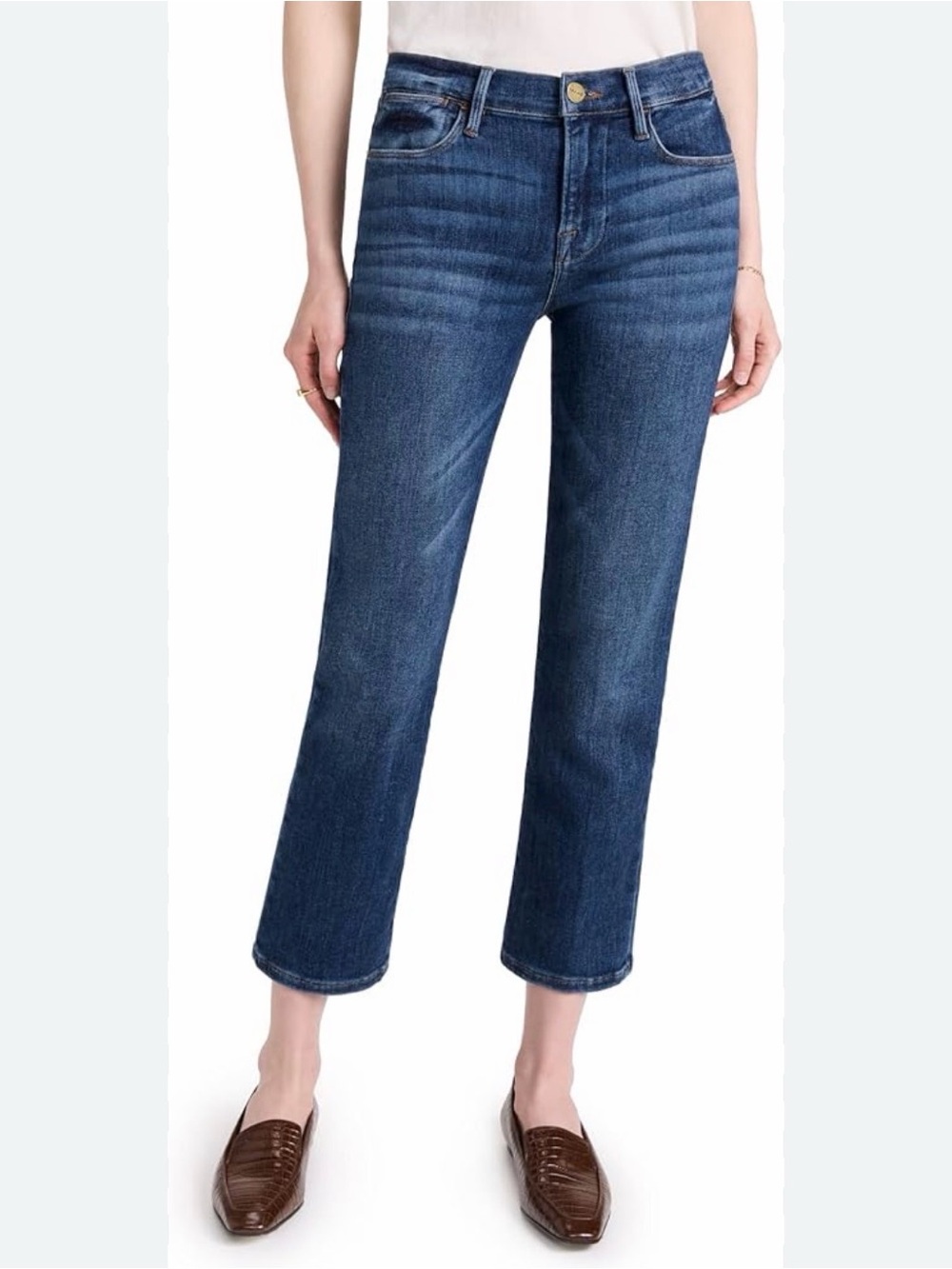 FRAME Le High Straight Jeans